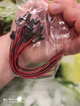 JST SM Cable Wire-Connector Pigtail-Plug Male-To-Female 10pcs/5pairs 15cm Long