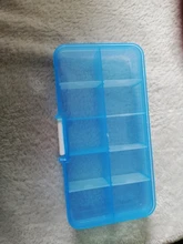 1 Uds de almacenamiento de plástico joyas caja de compartimento ajustable contenedor para cuentas pendiente de caja para joyas rectángulo caja