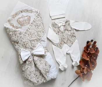 

Комплект на выписку 4х предметный ЗИМА Комплекты на выписку и для прогулок 0-6 мес