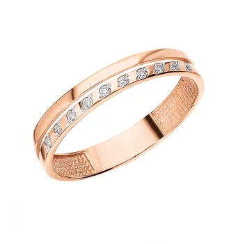 

Gold ring with diamonds sunlight sample 585