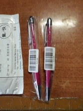 Bolígrafo de cristal creativa, bolígrafo de diamante bolígrafos de papelería, bolígrafo táctil, 11 colores, negro aceitoso, 1 Uds./venta