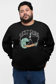 

Angemiel Wear Skeleton Surfer Black Men 'S Sweatshirt