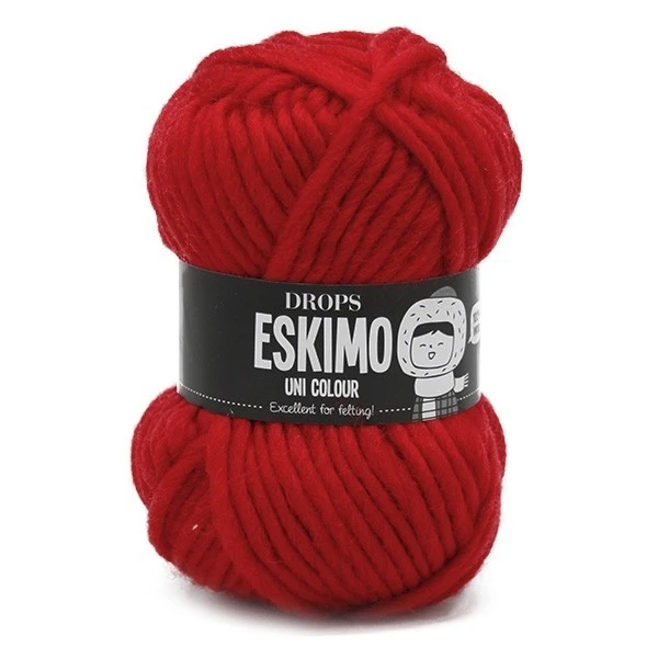 56 Christmas red/ красный Пряжа DROPS «Eskimo» - Цвет: 56 Christmas red/ красный