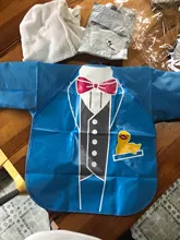 Llegada de un nuevo bebé Baberos impermeable chico comiendo ropa de los niños de manga larga de alimentación bata babero delantal de bebé Bandana Bebes Baberos