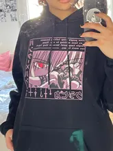 Sudaderas con capucha de Hunter X Hunter para mujer, jerséis, sudaderas con capucha, Killua Zoldyck, estampado de ojo del diablo, Sudadera con capucha de Anime, Tops