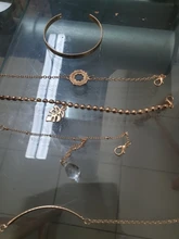 Tocona-Conjunto de 5 pulseras bohemias con hojas y Luna y abalorios dorados, joyería de acero inoxidable, Estilo Vintage, 8793