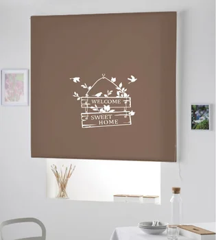 

Blind Iroa roll with drawing/Sweet Home! ROLLER BLINDS TRANSLUCENT! (CAFE 100X175)