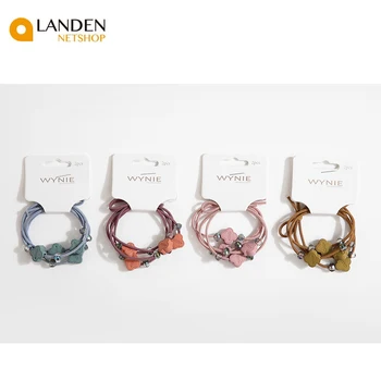 

8 pcs/set Simple Scrunchie women's elastic hair accessories rubber bands Tie ring Girls Rope hAIR