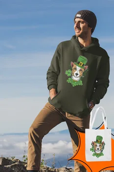 

Angemiel Wear Hat Dog Male Green Men 'S Hooded Sweatshirt Bags Kombin