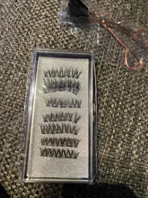 Pestañas postizas magnéticas 3D, 5 imanes, 8 Uds., duraderas, hechas a mano, de visón Artificial Natural, con pinzas