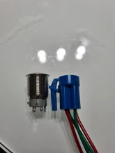 Switch Locking-Latching Momentary Self-Reset Push-Button Metal 16mm Blue 22mm 19mm Short-Pins