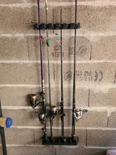 Fishing-Pole-Holder Garage Wall-Mount Vertical-6-Rod-Rack Booms for Modular
