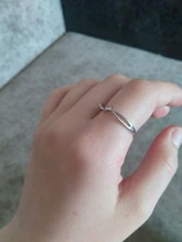 Anillos de plata S925 con líneas geométricas superpuestas, joyería para mujer, joya de anillo abierto de boda