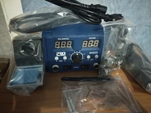 Estación de soldadura SMD de 800W, pistola de aire caliente eléctrica de calor rápido 2 en 1, soldador eléctrico de BGA refundido con pantalla Led