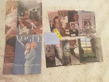 Póster Retro Ins, papel decorativo de pan, 13 hojas, accesorios para fotos, Postales creativas Diy, colocación, Adhesivo de pared de fondo