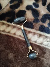 Rodillo de Jade de obsidiana, masajeador Gouache para cara, herramientas de cuidado para la piel Facial, corporal Natural, rodillos masajeadores de belleza