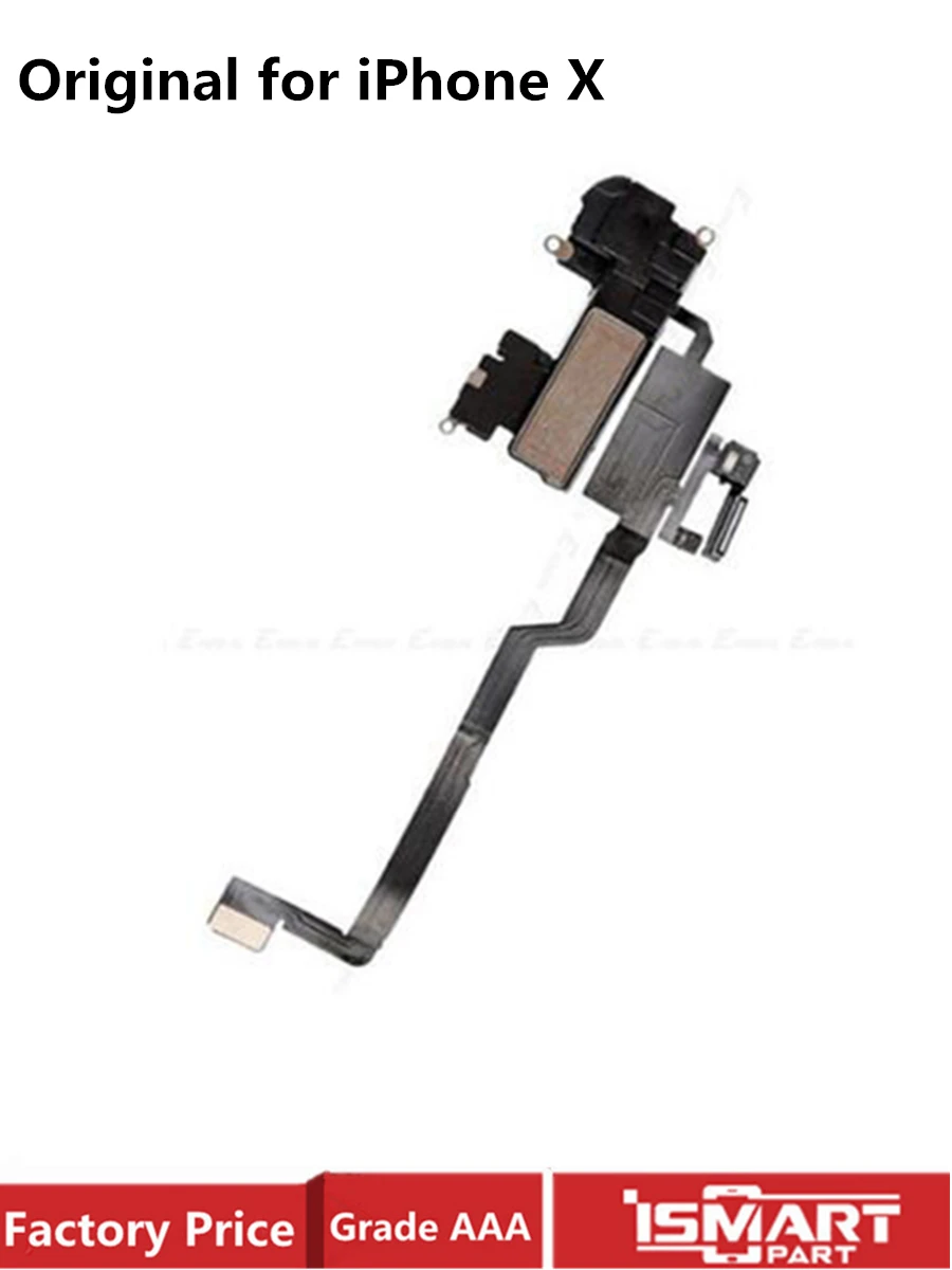 Original For Iphone X Earpiece Ear Speaker With Light Proximity Sensor Flex Cable Replacement