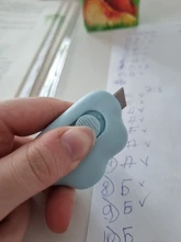 Minicuchillo de utilidad portátil, cuchilla de corte de papel, material de papelería Escolar, papelería, Color nube