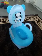 Orinal bebé para niños Baño de niños bebé orinal asiento de entrenamiento chicas inodoro portátil cuña cómodo respaldo de dibujos animados ollas