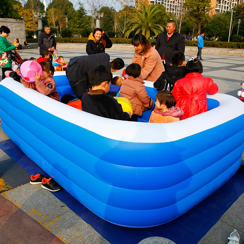 

Plastic Children's Portable Inflatable Swimming Pool Outdoor Large Indoor Household Thickened PVC Baby Swimming Pool Multi-Size