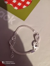 Pulsera Infinity con diamantes de imitación para hombre y mujer, joyería
