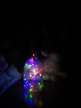 Bottle-Stopper Garland Led-String-Lights Glass-Craft Holiday-Decoration Copper-Wire Fairy