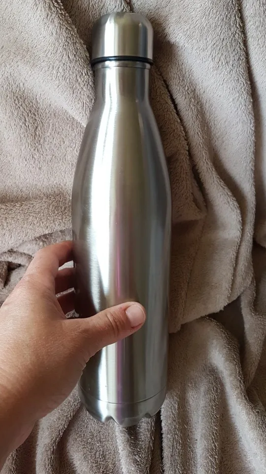 Reusable stainless steel bottle