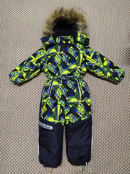 

B-1-1 overalls yellow-black for boy Elbert (80-128) (104)