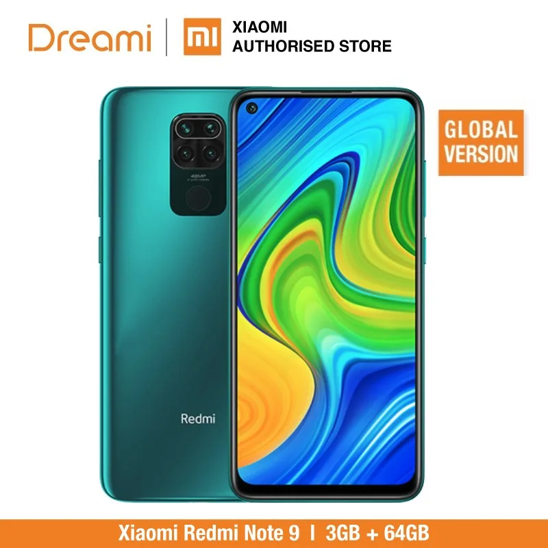 Global Version Xiaomi Redmi Note 9 3GB RAM 64GB ROM NFC (Brand New / Sealed) redminote9, note9, Smartphone mobile Global Version Xiaomi Redmi Note 9 3GB RAM 64GB ROM NFC (Brand New / Sealed) redminote9, note9, Smartphone mobile