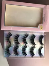 Pestañas postizas 3D de visón de imitación, novedad, 15-25mm, pares 2021, pestañas largas hechas a mano, gruesas, maquillaje, herramientas de extensión de belleza, 5/10