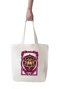 

Angemiel Bag Small Framed Lion Shopping Beach Tote Bag