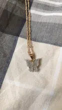 Pendant Necklace Gifts Party-Statement Cute Butterfly Korean Fashion Women for Cocktail