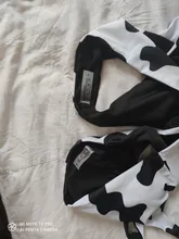 Bikinis con estampado de vaca para mujer, traje de baño de cintura alta, conjunto de Bikini de pierna alta, ropa de playa para primavera y verano, novedad de 2021