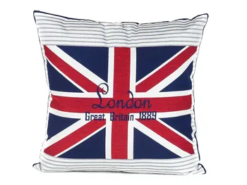 

Set 3 cases cotton white red blue English flag 45X45