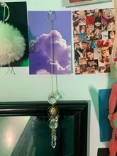 Atrapasueños solar geométrico, chapado en oro