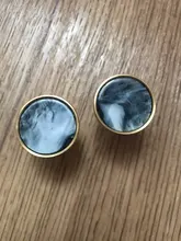 Furniture-Handles Door-Knobs Drawer Pulls Cupboard Shell-Resin Cabinet Kitchen Brass