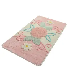 Коврик для ванной-коврики | коврик для ванной нескользящие Противоскользящие коврики сад розовый 60X100 см