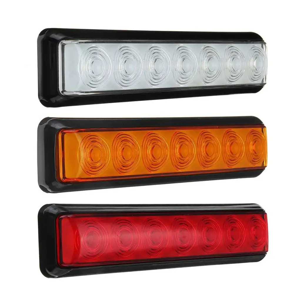DC12v led караван грузовик фонари заднего хода для прицепов лампа заднего стоп-сигнала Поворотная сигнальная лампа обратного Предупреждение прямоугольная автомобильная лампа для прицепа
