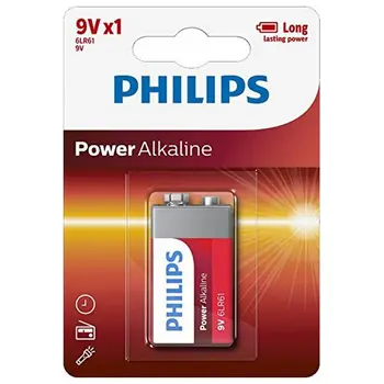

Alkaline Battery Philips 6LR61 9V