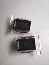 Medidor de voltaje con pantalla LED, voltímetro Digital ca 30-500V AC 0-600V 0,56 , calibrador de lectura DC 3,5-30V DC 0-100V, rojo, verde, azul