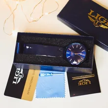 LIGE-Reloj de pulsera de acero inoxidable para Mujer, accesorio de lujo, resistente al agua, informal, de cuarzo