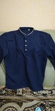 Liseaven-Camiseta de algodón para hombre, camisa de manga larga de Color sólido, tops y camisetas de cuello mandarín