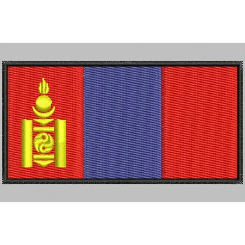 

Bandera MONGOLIA para mascarilla parche bordado Iron patch toppa ricamata gestickter patch patch brode
