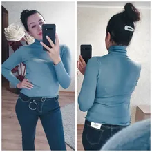 Jerséis de mujer de cuello alto 2020 Otoño e Invierno suéter de punto de jersey de manga larga Mujer suéteres Tops de Jersey para mujer