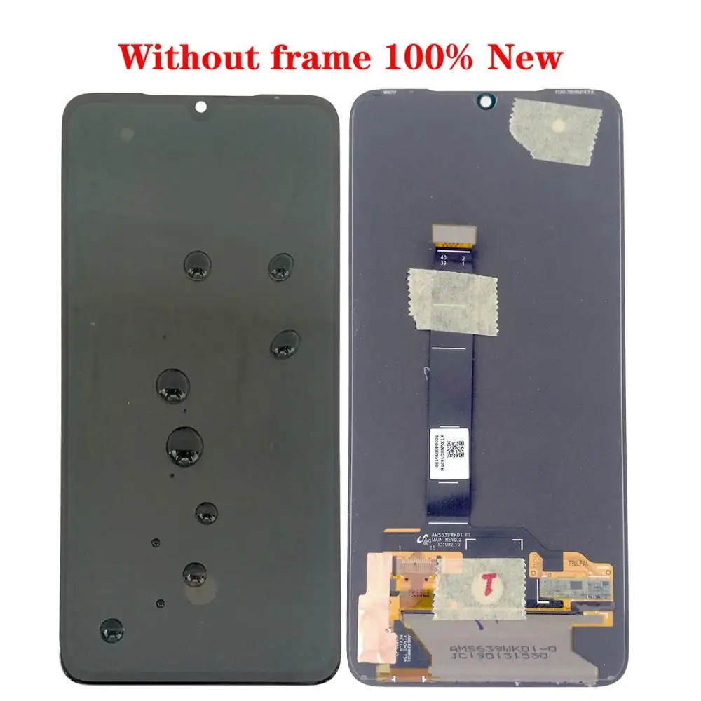 Black no frame Shyueda супер AMOLED 1080x2340 для Xiaomi mi 9 mi 9 M9 M1903F 6,3" ЖК-дисплей сенсорный экран дигитайзер - Цвет: Black no frame