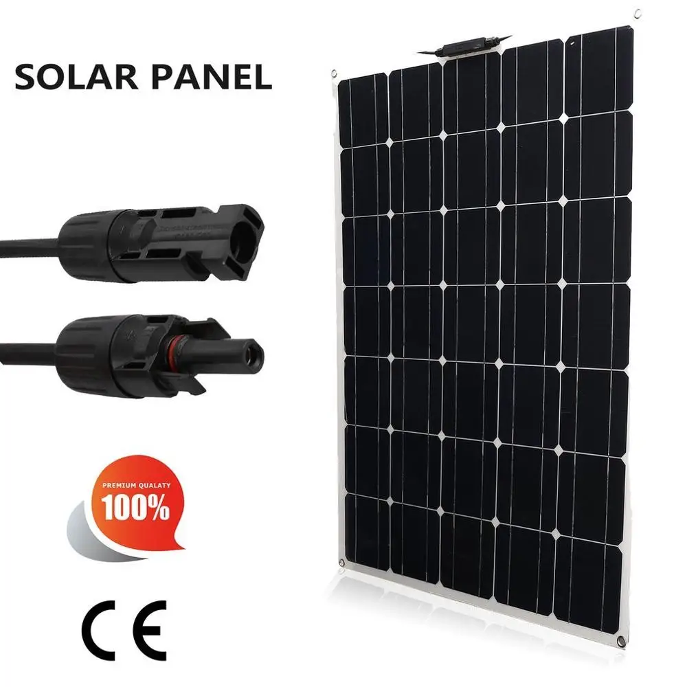 

150W Monocrystalline Flexible Solar Panel Module Outdoor Practical Solar Charging Device Solar Power System