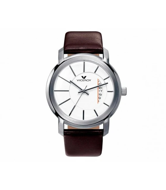 Reloj Viceroy Refer: 432151-07, Reloj de hombre, caja de acero, brazalete  de cuero, water resistant 50 bar - AliExpress