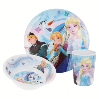 

SET MELAMINE 3 PCS. (DISH, BOWL AND CUP) FROZEN IRIDESCENT AQUA