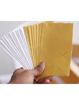

100pcs High quality Customized Paper Envelops White Business Ordinary Envelopes Window Wallet Paper Envelops