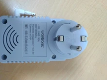 Enchufe de la UE, enchufe inteligente GSM, inglés, ruso, SMS, Control remoto, temporizador, controlador de temperatura con Sensor, enchufe de toma de corriente